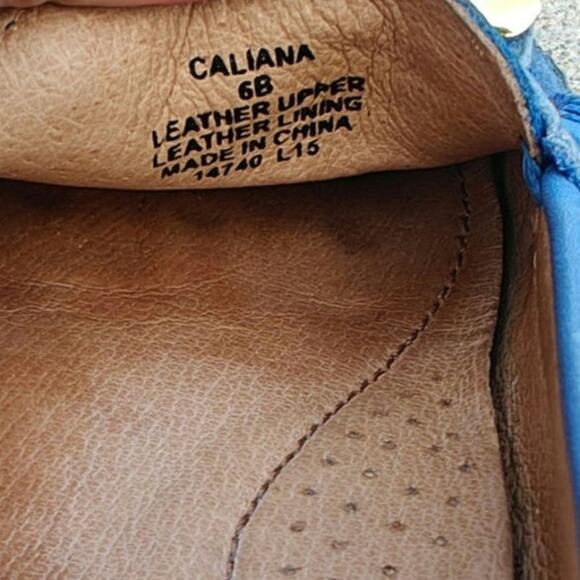 Blue Ralph Lauren leather loafers sz 6 - Picture 6 of 8